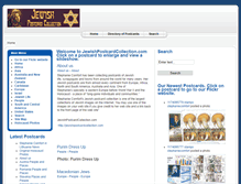 Tablet Screenshot of jewishpostcardcollection.com